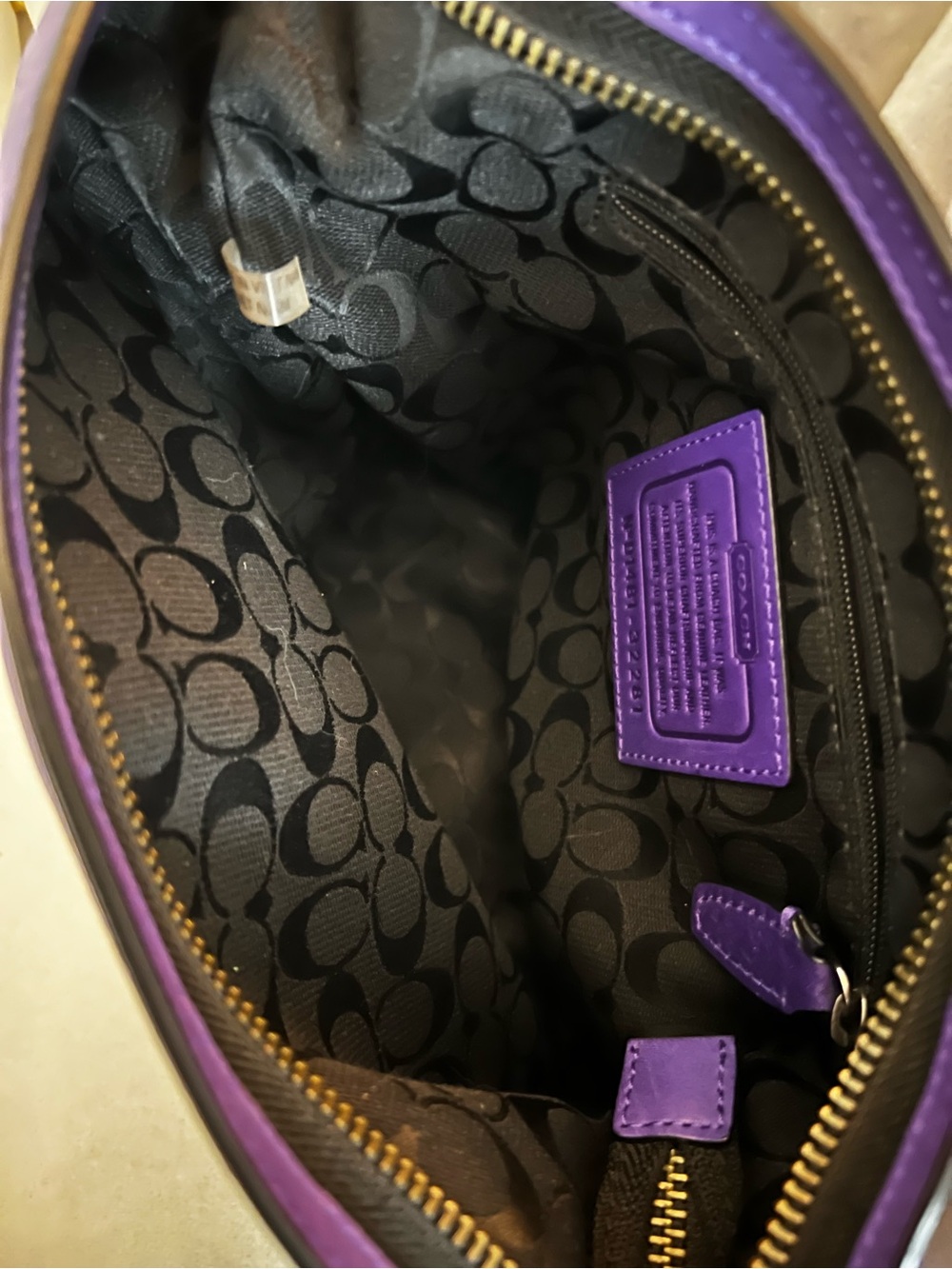 *Do Not Buy* Coach Bleeker Sport Mini Duffle Crossbody Bag in *Rare Color Purple - Picture 6 of 7